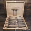 Scarce Vintage Set 11 Auger Bits Larger 1” – 2 ¼” Sized - Sharpened Ready To Use