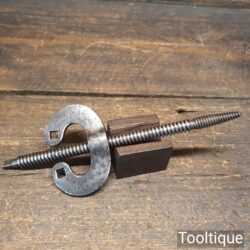 Scarce Antique Buck Tottenham 1838-1930 Wood Carver’s Bench Screw Holdfast
