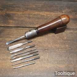 Vintage Millers Falls Multi-Tool With 8 Attachments - Screw Handle