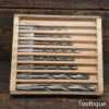 Vintage Set Of 8 Drill Bits For Brace - Sharpened Ready To Use