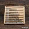 Vintage Set Of 8 Drill Bits For Brace - Sharpened Ready To Use