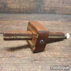 Vintage I. Sorby Carpenter’s Rosewood & Brass Mortise Gauge - Good Condition