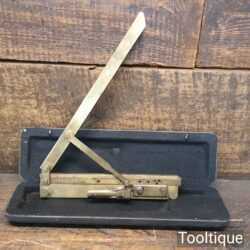 Vintage Brass Riefler Drafting Set Sectional Liner c1900 In Original Case