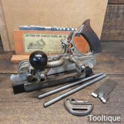 Vintage Boxed Early Stanley Rule & Level USA No: 45 Combination Plough Plane