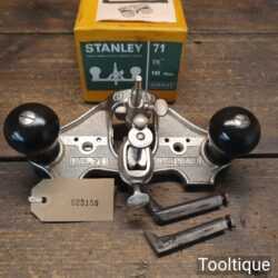 Vintage Boxed Stanley England No: 71 Hand Router Plane - Good Condition