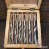 Scarce Vintage Set 6 No: Large Drill Bits 5/8” – 1 1/16” - Sharpened Ready To Use