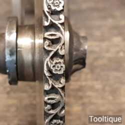 Vintage Ornate Brass Bookbinding Brass Line Shoulder Wheel Tool - Good Condition