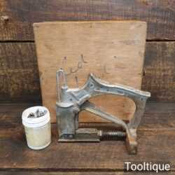 Vintage Boxed Red Devil DP1 Window Glaziers Point Stapler Gun - Original Condition