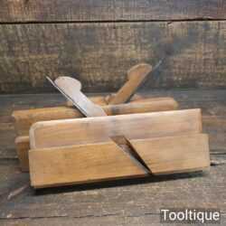 Vintage Matching Pair Griffiths Norwich Beechwood ½” Tongue & Groove Moulding Planes