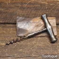 Antique Steel Bodied Cork Screw - Good Condition