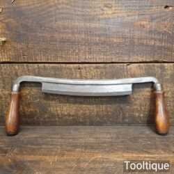 Vintage Worth Carpenter’s Curved Drawknife 10 ½” Cutting Edge - Sharpened Honed