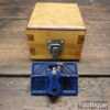 Vintage Record No: 722 Hand Router Plane in Wooden Box - Good Condition