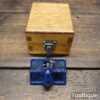Vintage Record No: 722 Hand Router Plane in Wooden Box - Good Condition
