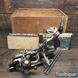 Vintage Boxed Stanley USA No: 45 Combination Plough Plane - Good Condition