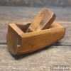 Vintage 4” Miniature Beechwood Rounded Shaped Plane - Ready For Use