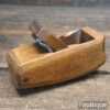 Vintage 4” Miniature Beechwood Rounded Shaped Plane - Ready For Use