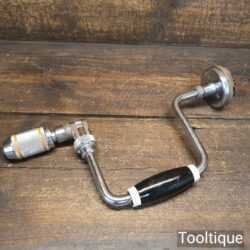 Vintage Stanley England Auger Ratchet Brace With 10” Swing - Good Condition
