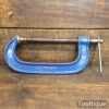 Vintage 8” Record Woodworking G Clamp Fine Thread - Good Condition