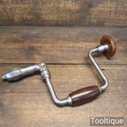 Scarce Vintage J. A. Chapman Ratchet Brace Rosewood Handles - Fully Refurbished