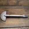 Vintage Blacksmiths Cast Steel Half Moon Anvil Stake - Locktool Broad Arrow