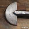 Vintage Blacksmiths Cast Steel Half Moon Anvil Stake - Locktool Broad Arrow