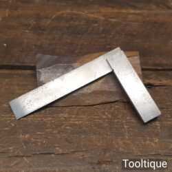 Vintage 4” Moore & Wright No: 400 Engineers Steel Square - Good Condition