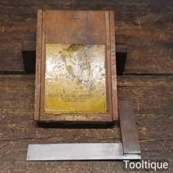 Vintage Boxed 4” Moore & Wright No: 400 Precision Square - Good Condition