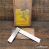 Vintage Boxed 4” Moore & Wright No: 400 Precision Square - Good Condition