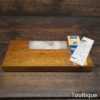 Vintage 6”x 2” Norton Bear Hard Arkansas Honing Stone - Wooden Drainage Frame