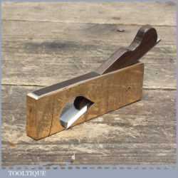 Vintage Miniature 3 ¾” Brass Rosewood Infill Shoulder Plane 3/8” Wide