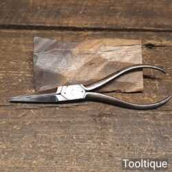 Vintage German Cast Steel Tapered Sided Long-Nosed Pliers - Good Condition