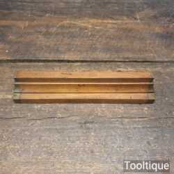 Vintage 8" Beechwood & Brass Sash Template - Good Condition