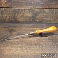 Antique Boxwood & Brass Pad Saw Good Sharp Blade - Ready To Use