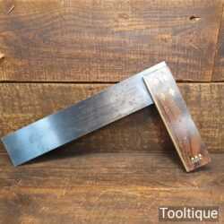 Vintage 12” Rabone Rosewood & Brass Try Square - Good Condition