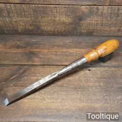 Vintage I Sorby 3/4” Cast Steel Socketed Timber Framing Firmer Chisel - Refurbished