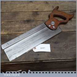 Vintage Henry Disston Philadelphia USA 12” Steel Back Tenon Saw