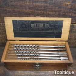 Vintage Set 13 Russell Jennings Spur Auger Bits (4-16) Original Box - Sharpened