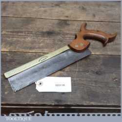 Vintage Drabble & Sanderson Of London 9” Brass Back Dovetail Saw