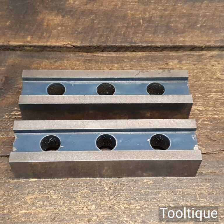 Vintage HeavyDuty Pair 5” x 1” Engineers Parallel Bars Good