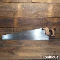 Rare Antique c1840 George Buck 26” Rip Saw 6 TPI - Refurbished Sharpened