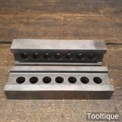 Vintage Heavy-Duty Pair Of 6” x 1” Engineers Parallel Bars - Good Condition