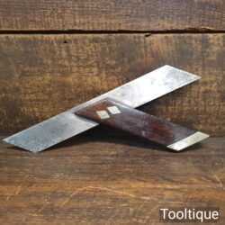 Vintage 10” Rosewood And Brass Mitre Hook - Good Condition