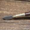 Vintage Radcliffe Rosewood & Brass Glass Cutter With Diamond Point