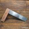 Vintage 12” Rosewood & Brass Try Square - Seen Little Use