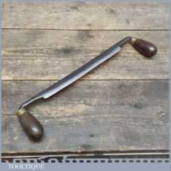 Vintage Drawknife With 8” Cutting Edge Small Hardwood Palm Handles