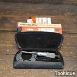 Vintage Shardlow Imperial Micrometer In Original Box - Good Condition