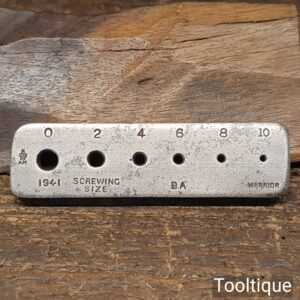 Vintage WW2 Air Ministry 1941 BA Screw Gauge Stamped Warrior - Good Condition Vintage WW2 Air Ministry 1941 BA Screw Gauge Stamped Warrior - Good Condition