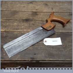 Vintage Sheffield 10” Steel Back Dovetail Saw Marked The George Hall Saw