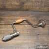 Vintage Carpenters Brace 10” Swing Beechwood Handles - Good Condition