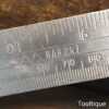 Vintage Rabone Cast Steel Adjustable Combination Square - Fully Refurbished
